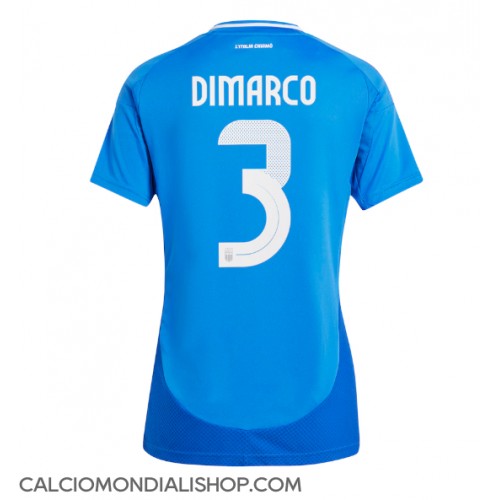 Maglie da calcio Italia Federico Dimarco #3 Prima Maglia Femminile Europei 2024 Manica Corta